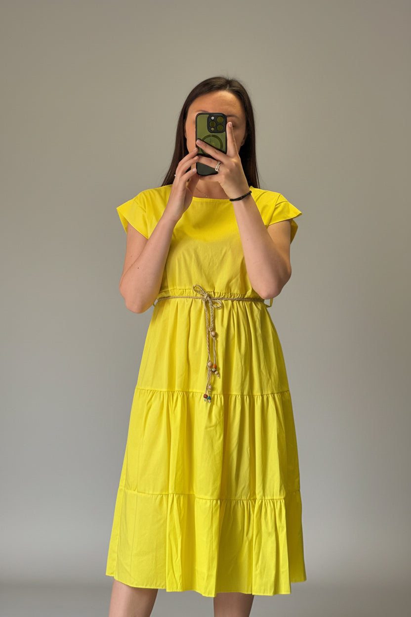 Abito Midi a Balze Estivo – 4 Colori | Nùa boutique