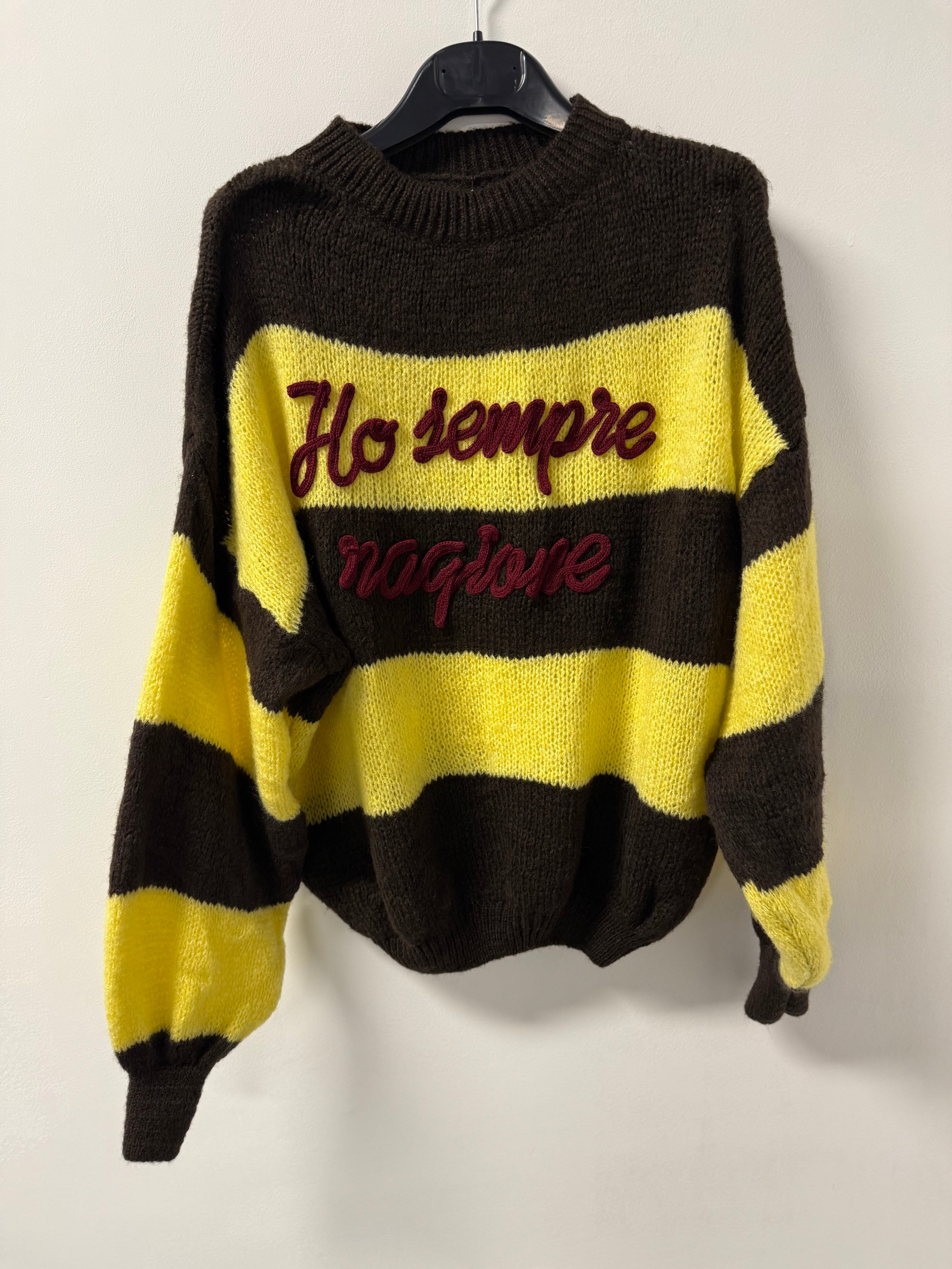 Maglione “Ho Sempre Ragione” – Ricamo in Rilievo Made in Italy