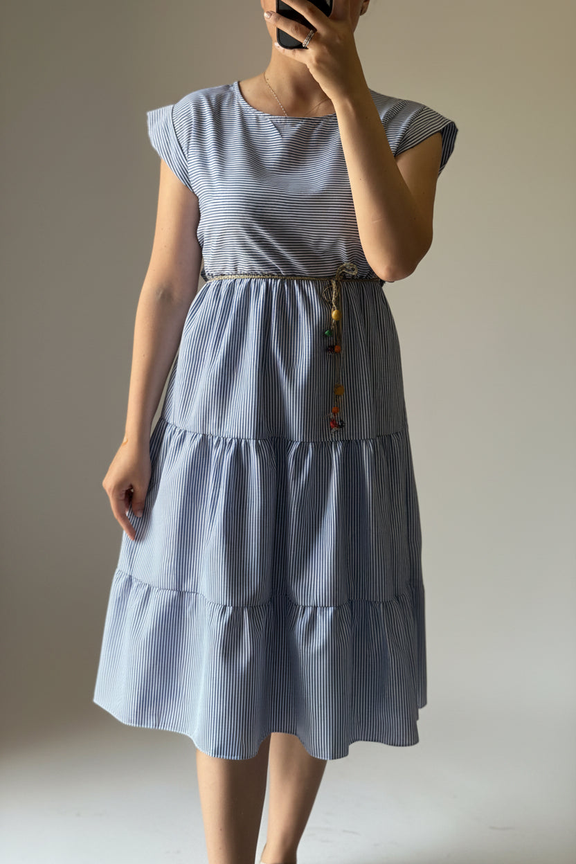 Abito Midi a Balze Estivo – 4 Colori | Nùa boutique