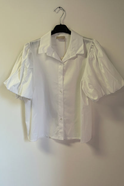 Camicia in Cotone Manica Palloncino