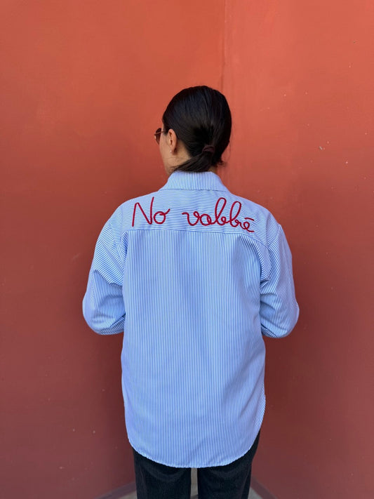 Camicia a righe No Vabbè