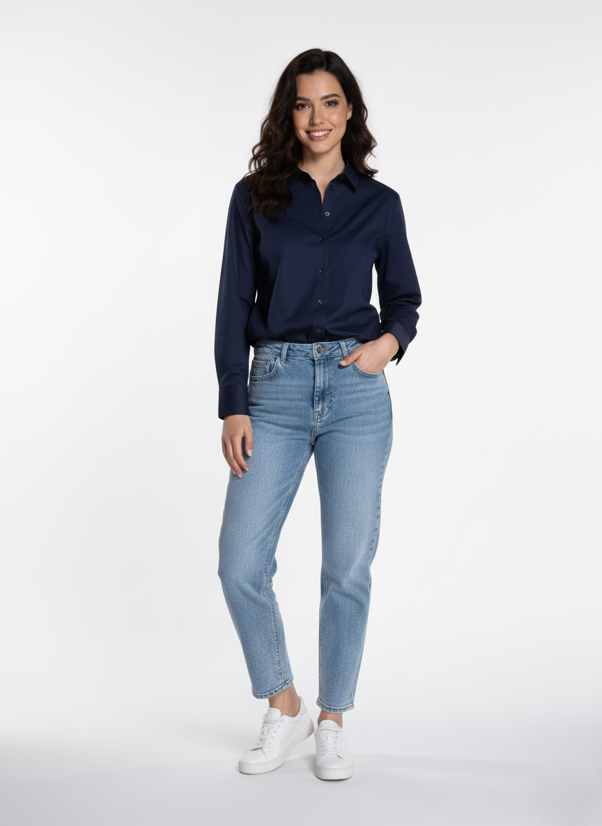 Camicia Blu in Cotone