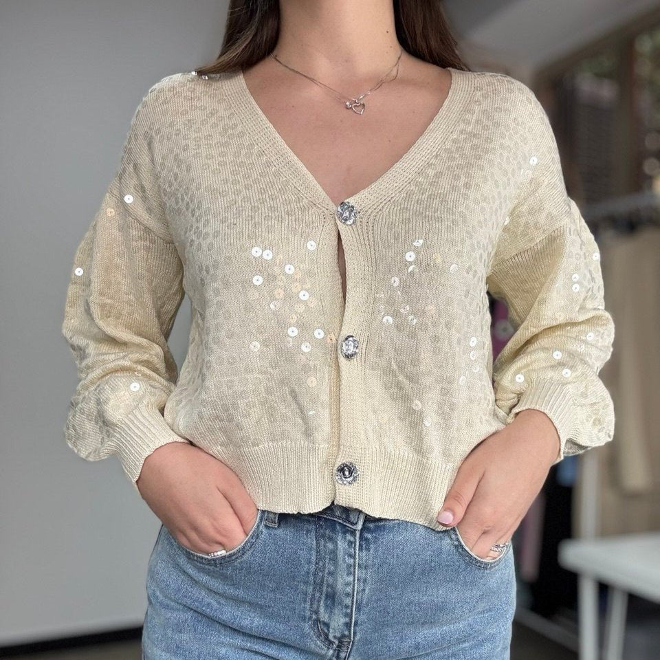 CARDIGAN PAILLETTES - Nùa Boutique