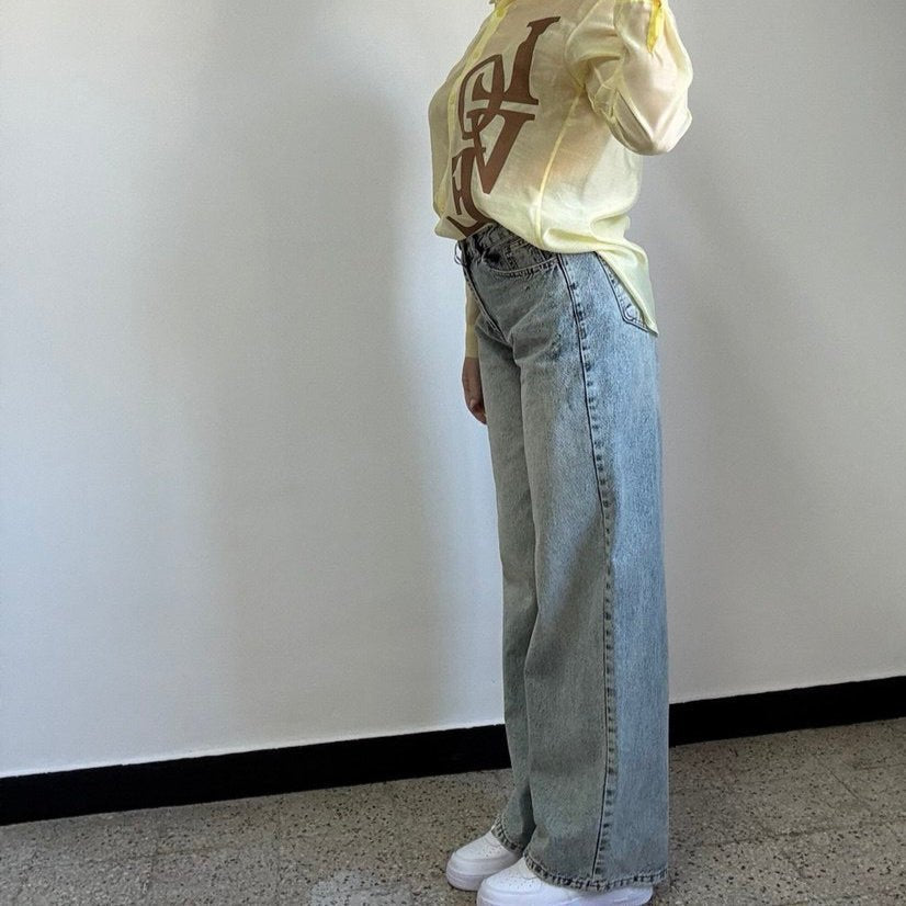 Jeans Lumina a Gamba Dritta colore vintage - Nùa Boutique