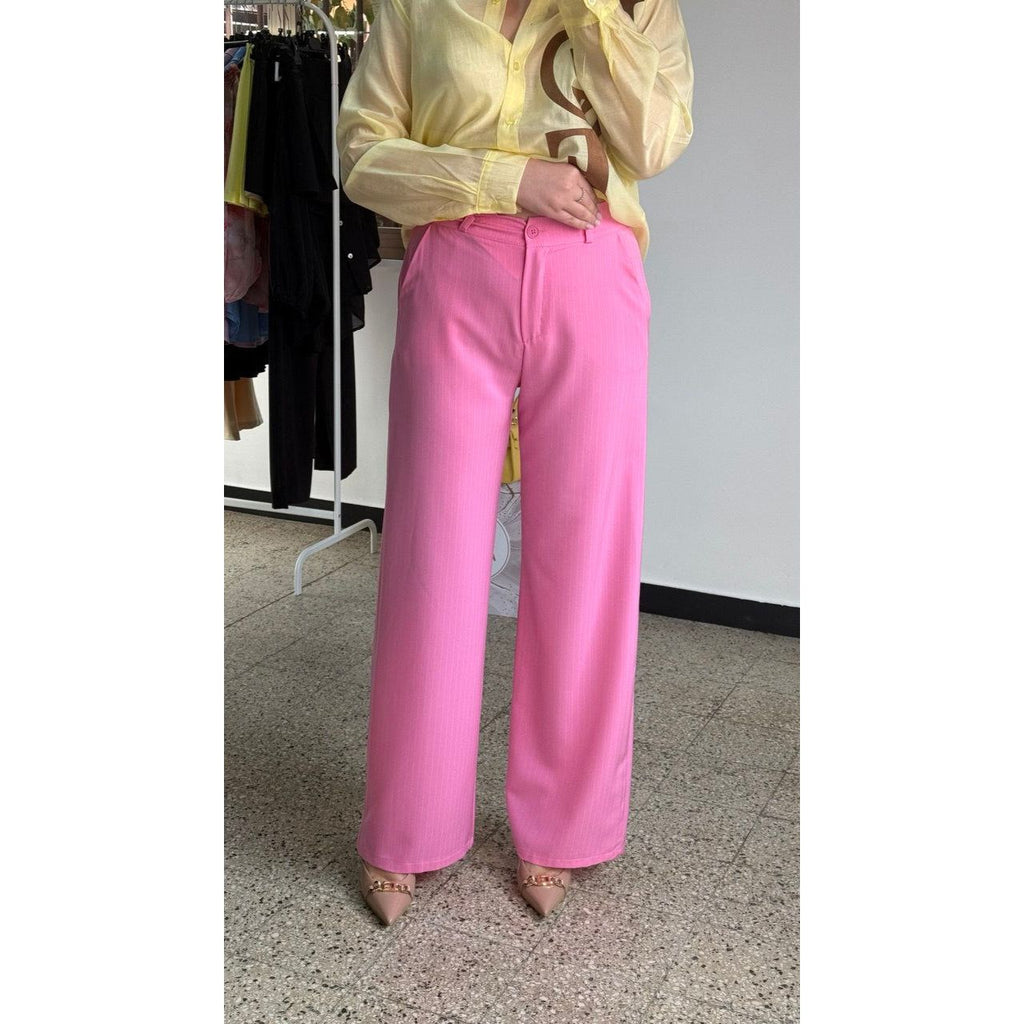 PANTALONE A PALAZZO ROSA - Nùa Boutique