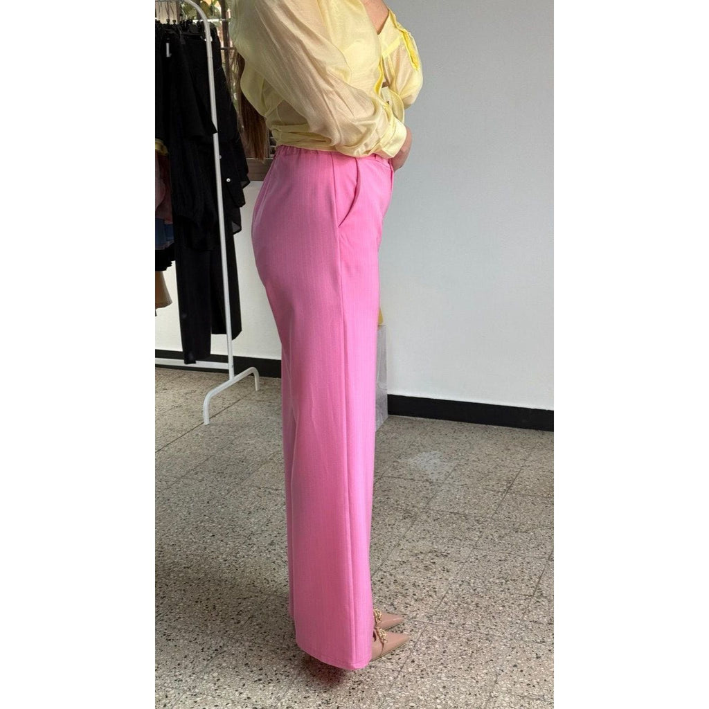 PANTALONE A PALAZZO ROSA - Nùa Boutique