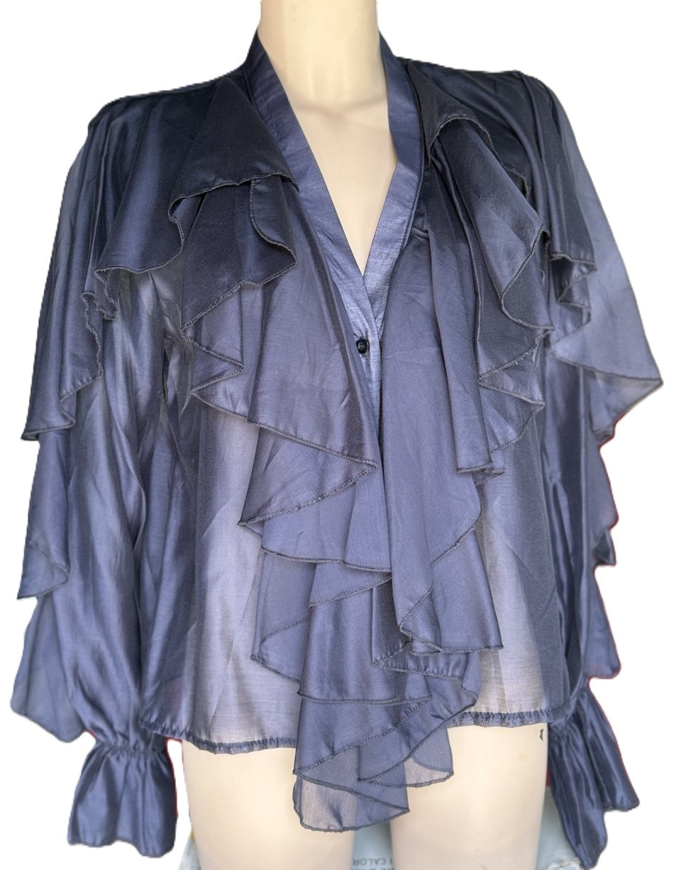 Blusa con Rouches - Made in Italy