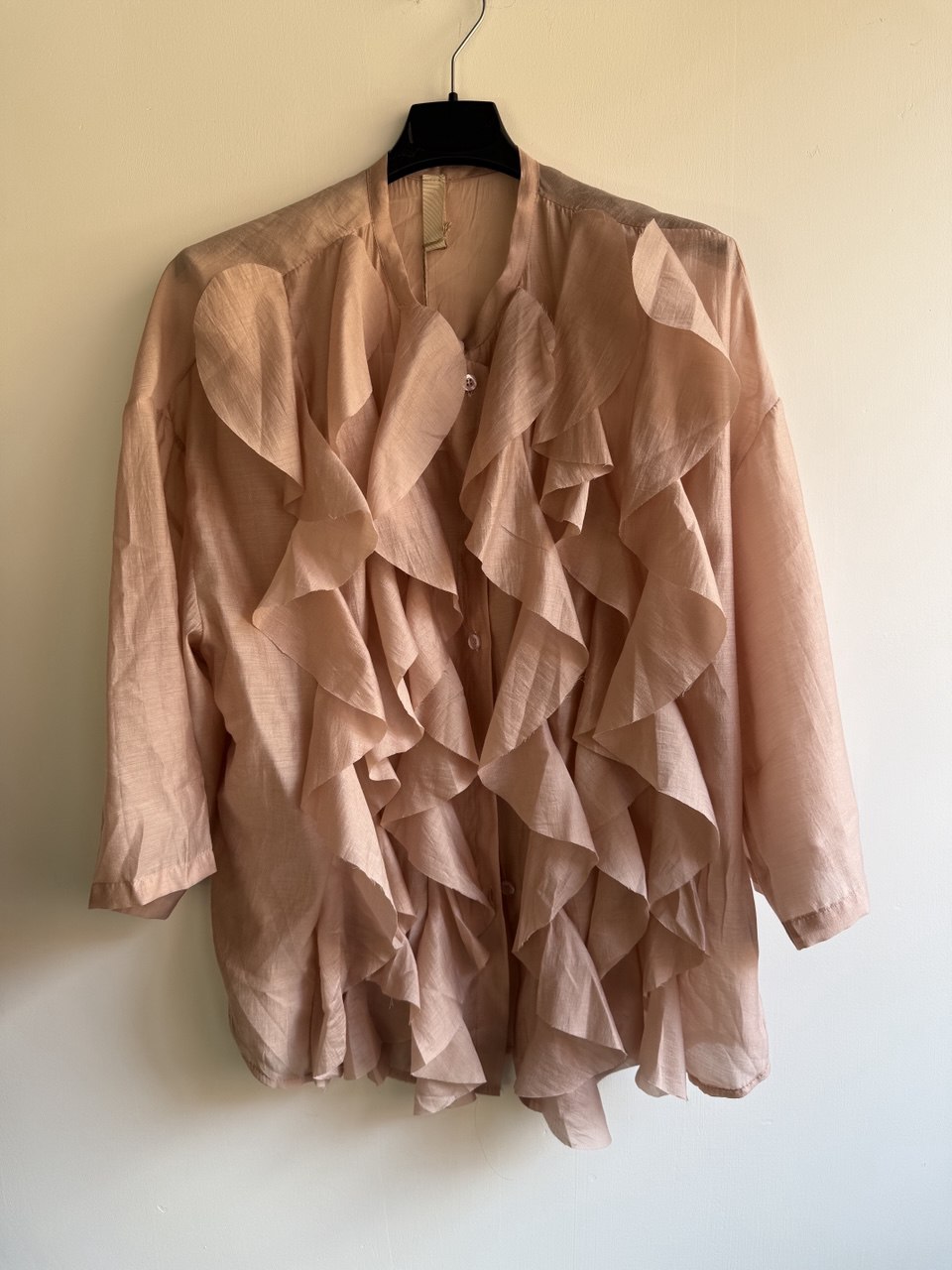 Blusa con Rouches a Manica 3/4 -  Made in Italy