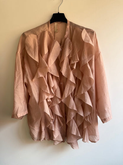 Blusa con Rouches a Manica 3/4 -  Made in Italy
