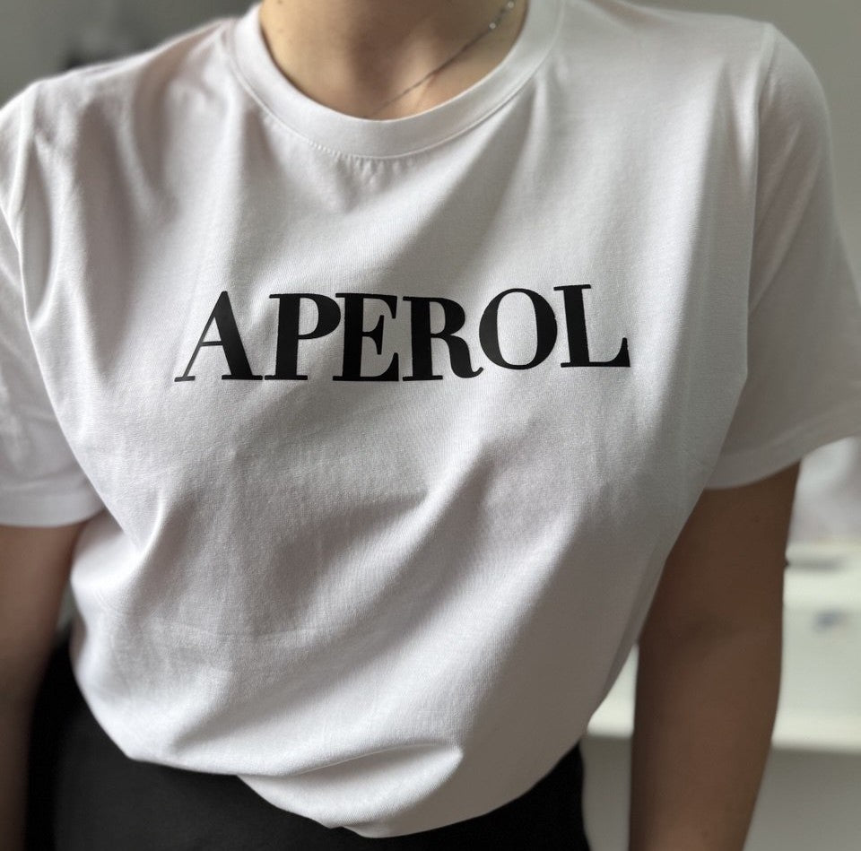 T-shirt APEROL Queen – stampa cocktail estivo