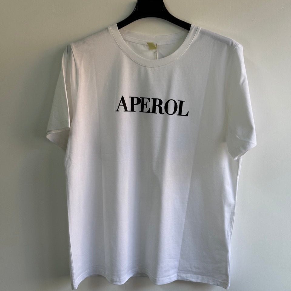 T-shirt APEROL Queen – stampa cocktail estivo - Nùa Boutique